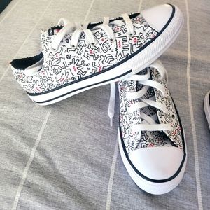 NEW KEITH HARING CONVERSE KIDS SHOES SNEAKERS SIZE 3